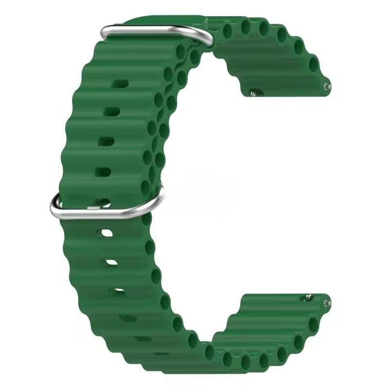 GENERICO - Correa Ocean Para Samsung Huawei Garmin Xiaomi 22mm Verde