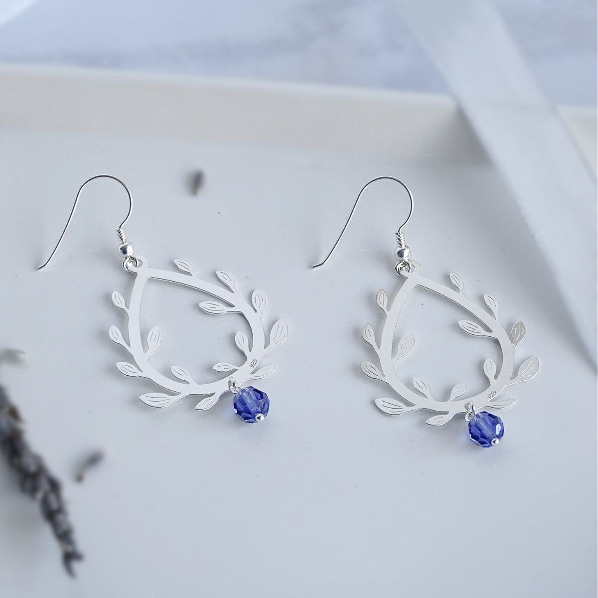 MABELITA - Aros De Plata 925 Primavera Violeta