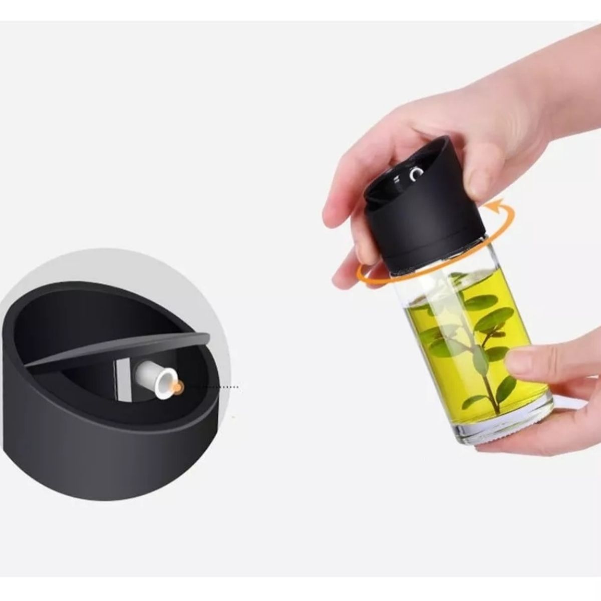 GENERICO - Set De 6 Especieros Condimento Base Giratorio 360 Cocina