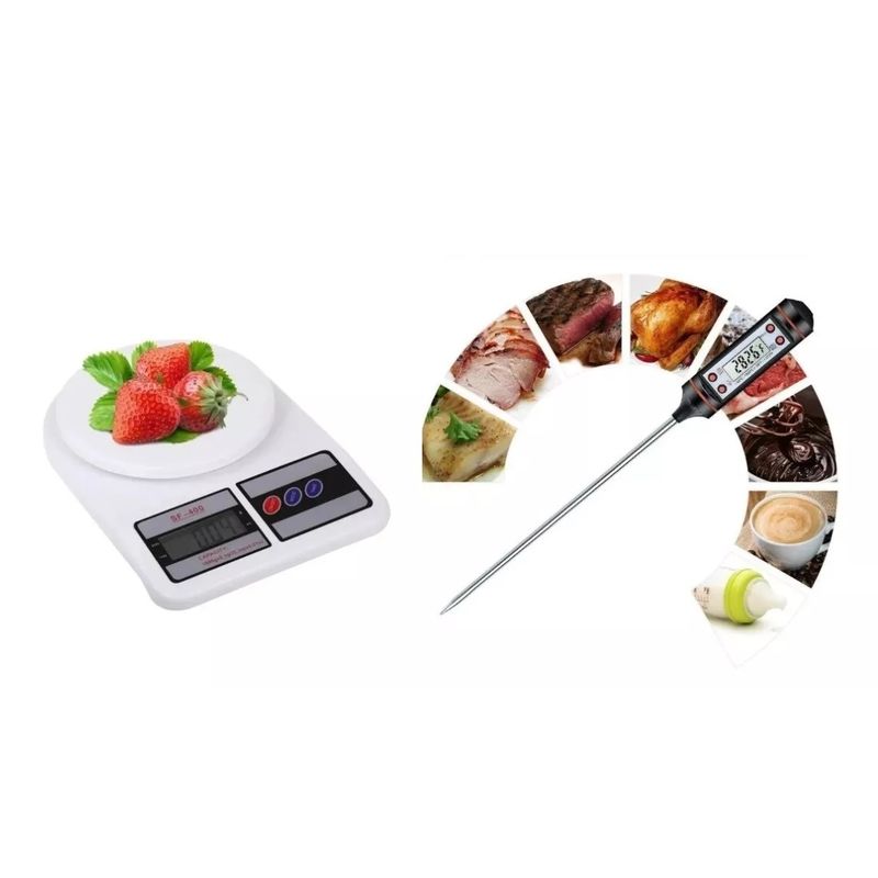 GENERICO - Set Balanza Digital Pesa Cocina Digital  Termometro Digital