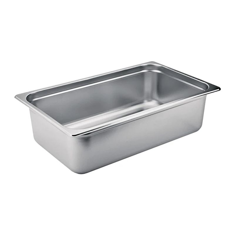 GENERICO - Deposito Gastronomico Acero Inox 1/1 15 Cm Con Tapa (53x32)