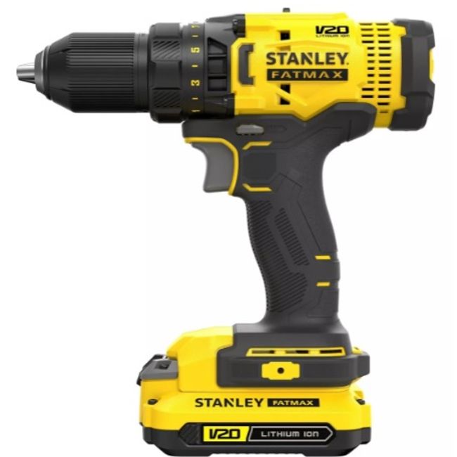 STANLEY - Taladro Atornillador Inalámbrico STANLEY 20v SCD700C2K-B2 - 2b+Carg+Maleta