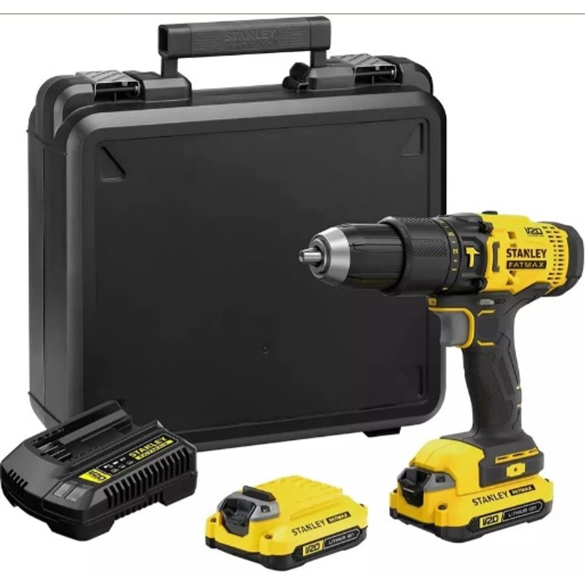 STANLEY - Taladro perc Inal STANLEY Model SCD711C2K 20V+2 bat2AH+1 car