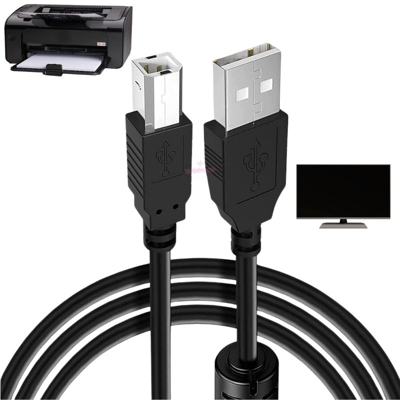 GENERICO - Cable De Impresora 1.5Metros Color Negro