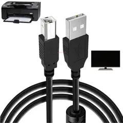 GENERICO - Cable De Impresora 1.5Metros Color Negro