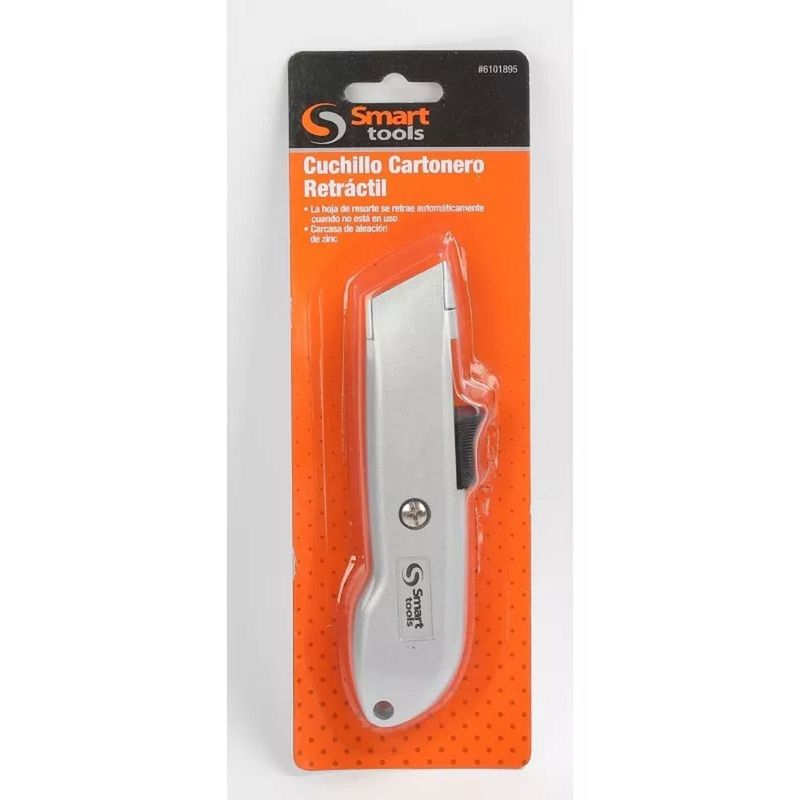 SMART TOOLS - Cuchillo Cartonero Retráctil De Seguridad -  Smart Tools