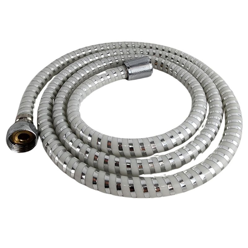 GENERICO - Manguera Ducha Flexible de 150 cm Acabado Blanco Metalizado