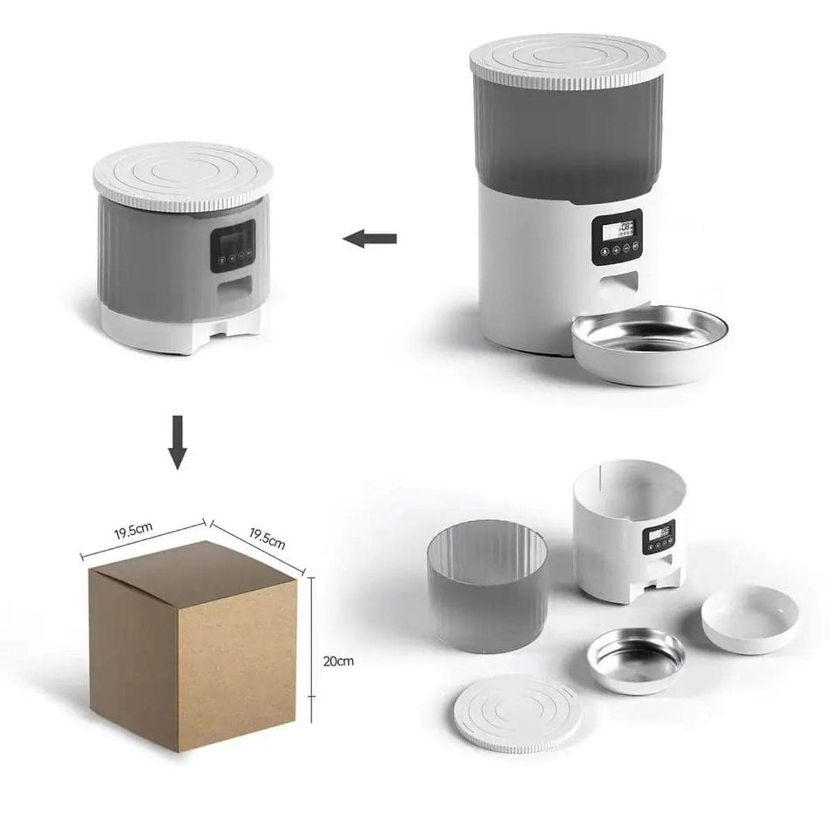 OEM - DISPENSADOR COMEDERO AUTOMATICO DE MASCOTAS