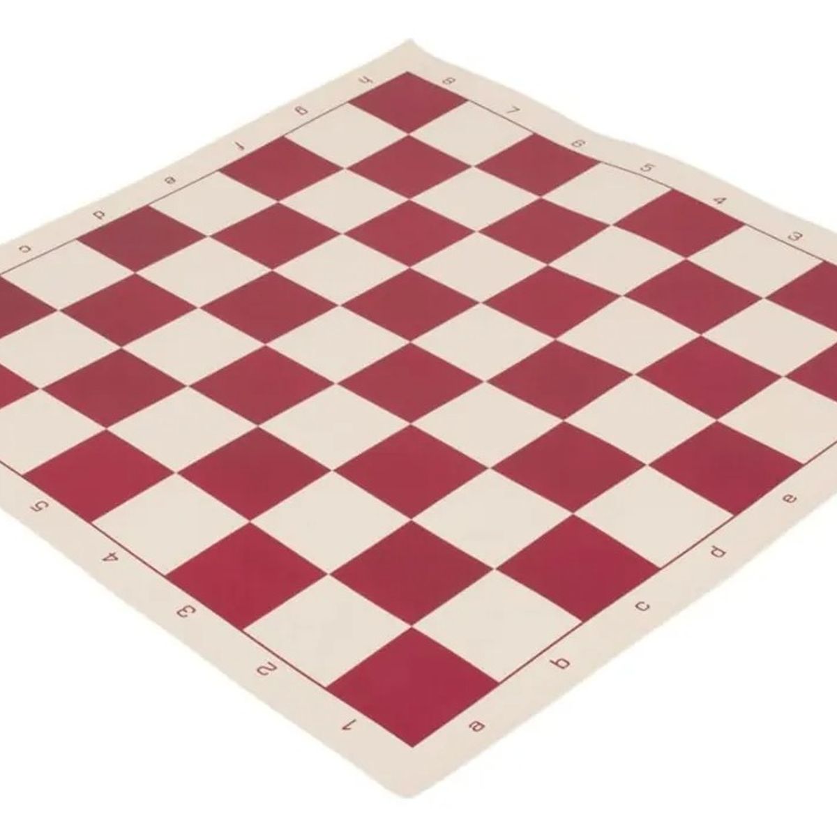 NACION AJEDREZ - Tablero Ajedrez De Vinilo Enrollable Profesional Rojo