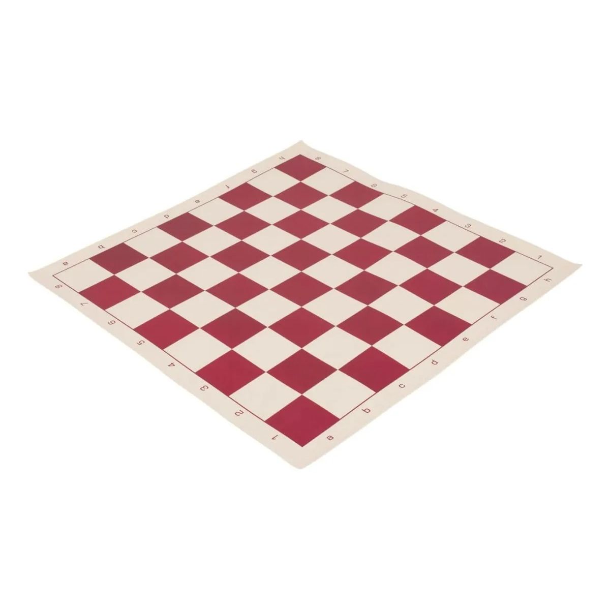 NACION AJEDREZ - Tablero Ajedrez De Vinilo Enrollable Profesional Rojo