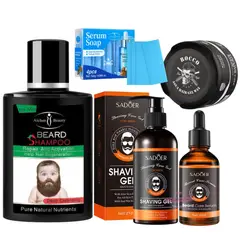 GENERICO - Kit Barba + Cera + Shampoo + Jabon Cuidado Personal