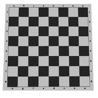 Tablero Ajedrez De Vinilo Enrollable Profesional Negro