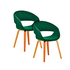 SDFIT - Set De 2x Sillas Comedor Grace Verde Modelo D13-d11