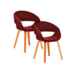 SDFIT - Set De 2x Sillas Comedor Grace Rojo Modelo D13-d11