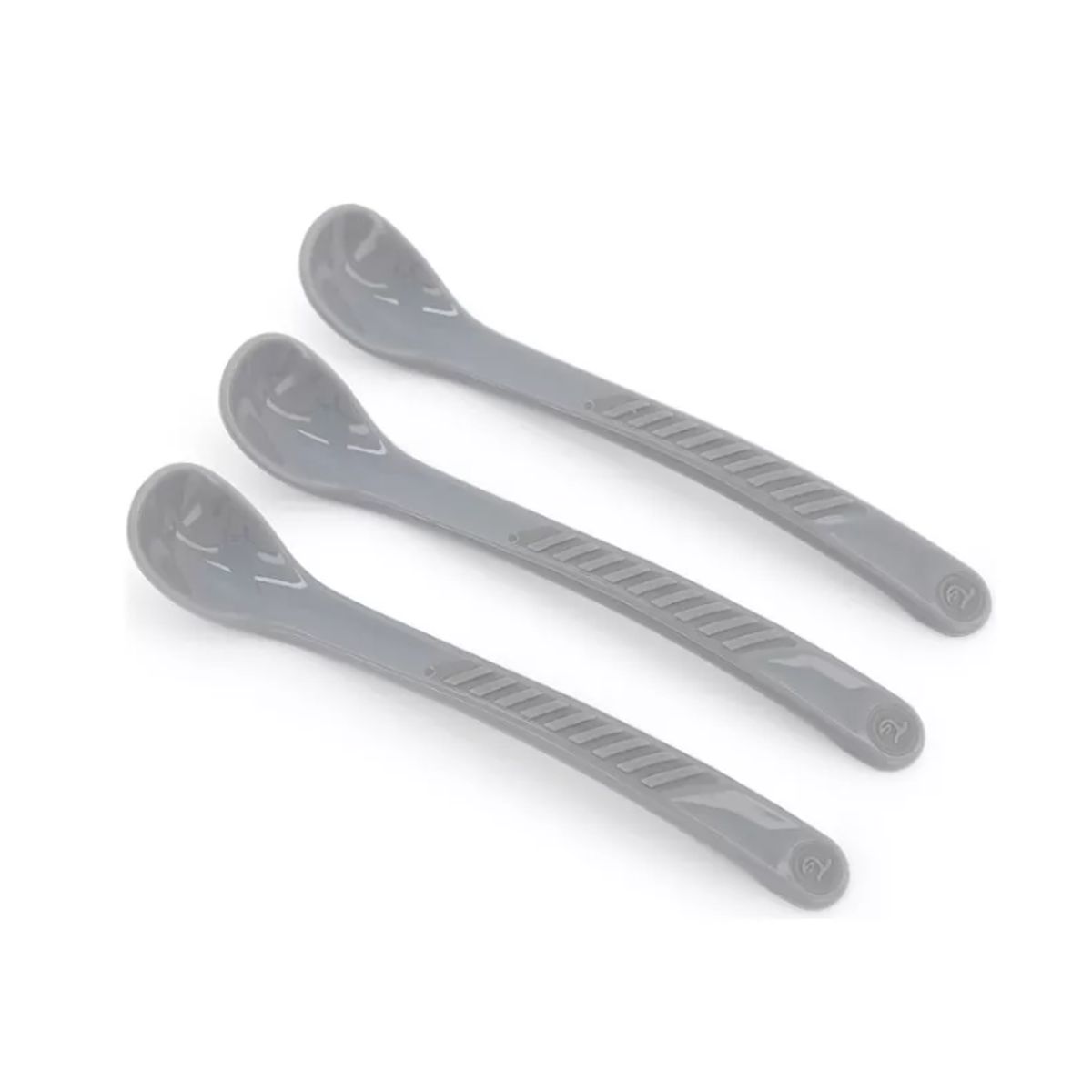 TWISTSHAKE - Cuchara de alimentación para bebe 4M pack de 3 color Gris