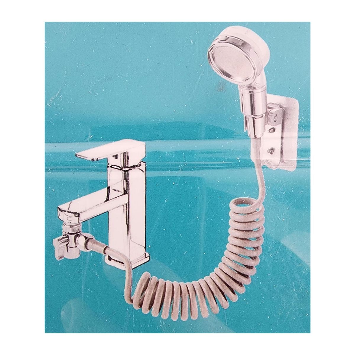 GENERICO - Cabezal Ducha Externo Lavamanos Grifo Monomando Filtro Baño