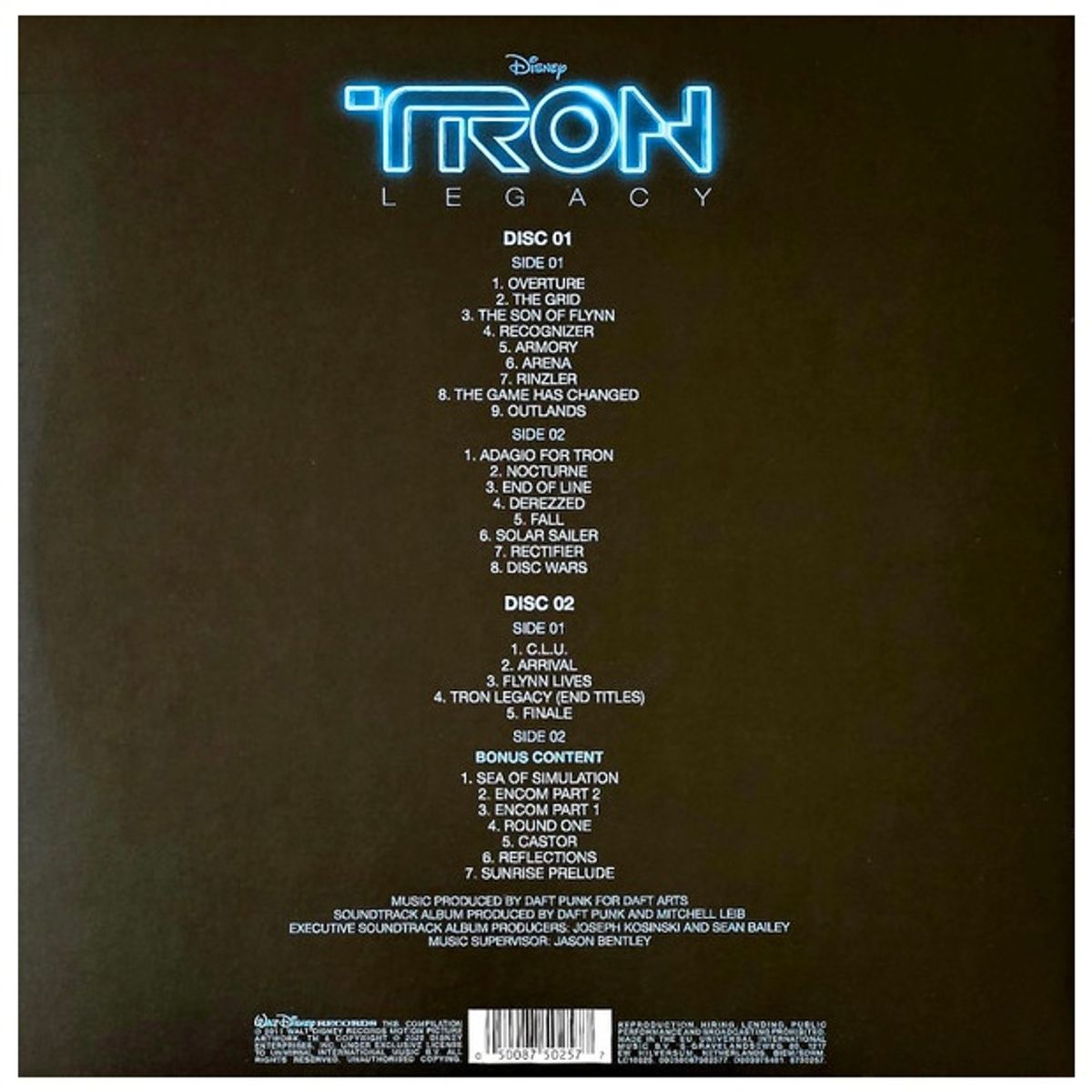 HITWAY MUSIC - TRON LEGACY DAFT PUNK - OST 2LP - VINILO HITWAY MUSIC