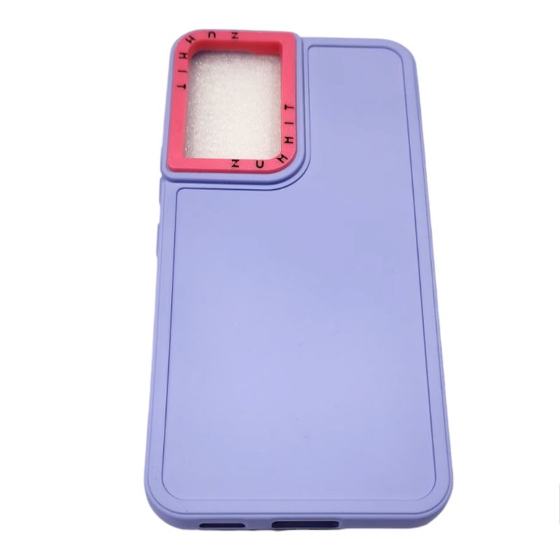GENERICO - Funda Protectora Silicona Para SAMSUNG S22 Morado Con Rosado