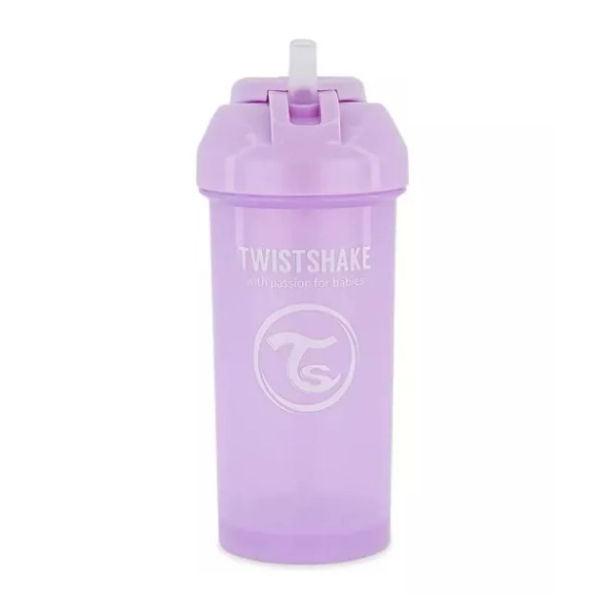 TWISTSHAKE - Vaso con bombilla Antiderrame 6M+ 360ml Azul