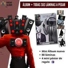 GENERICO - Mini Álbum Skibidi + Todas Sus Láminas A Pegar