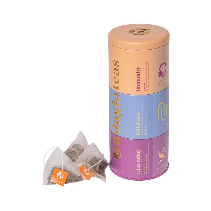 ADAGIO TEAS - Triple Tin Superblends 24 Teabags