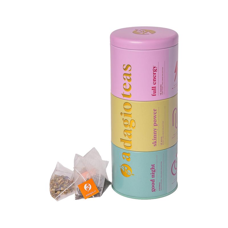 ADAGIO TEAS - Triple Tin Daily Blends 24 Teabags