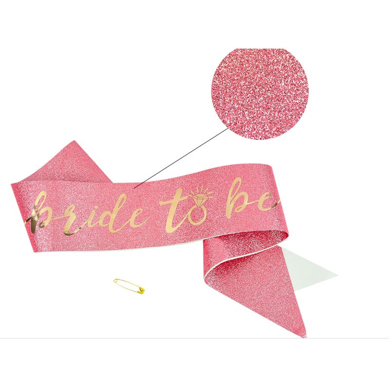 GENERICO - Banda bride to be brillos rose gold