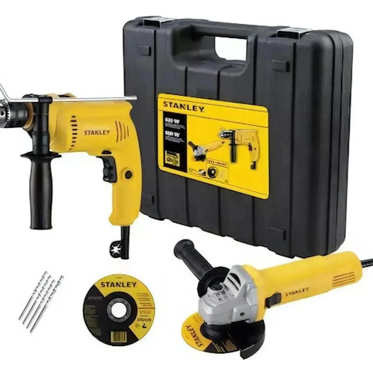 STANLEY - Kit Esmeril Angular Taladro Percutor Stanley Shg6620ka