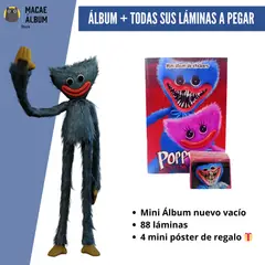 GENERICO - Mini Álbum Poppy Playtime + Todas Sus Láminas A Pegar