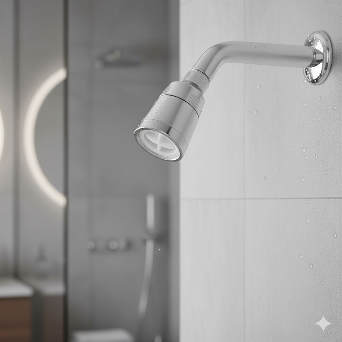 STRETTO - Cabeza Difusor Ducha Abs Con Brazo Y Cobertor Stretto