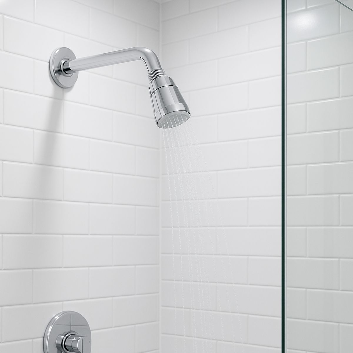 STRETTO - Cabeza Difusor Ducha Abs Con Brazo Y Cobertor Stretto