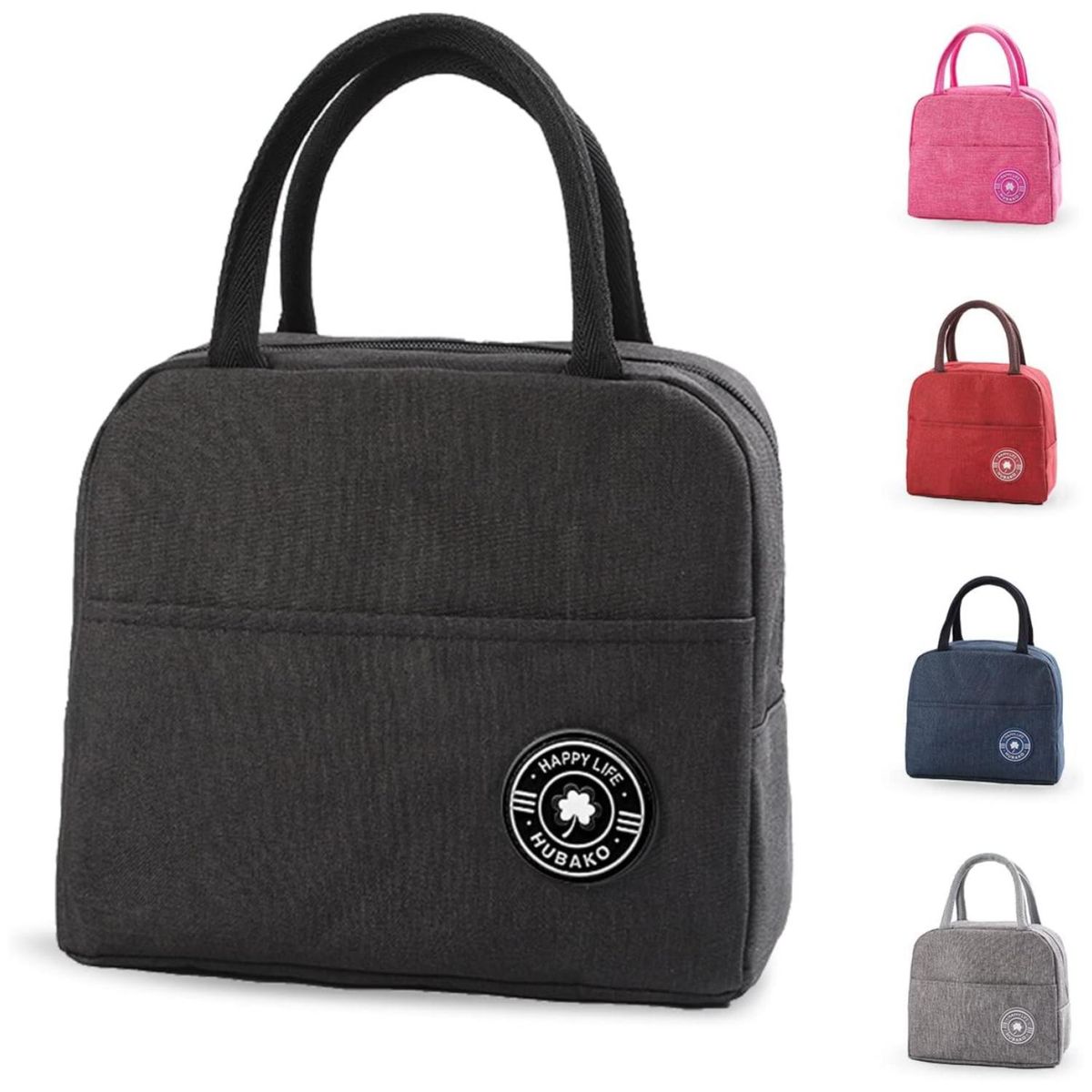 GENERICO - Lonchera Bolsa Termica 1L 21x13x23cm Negro Kawaii