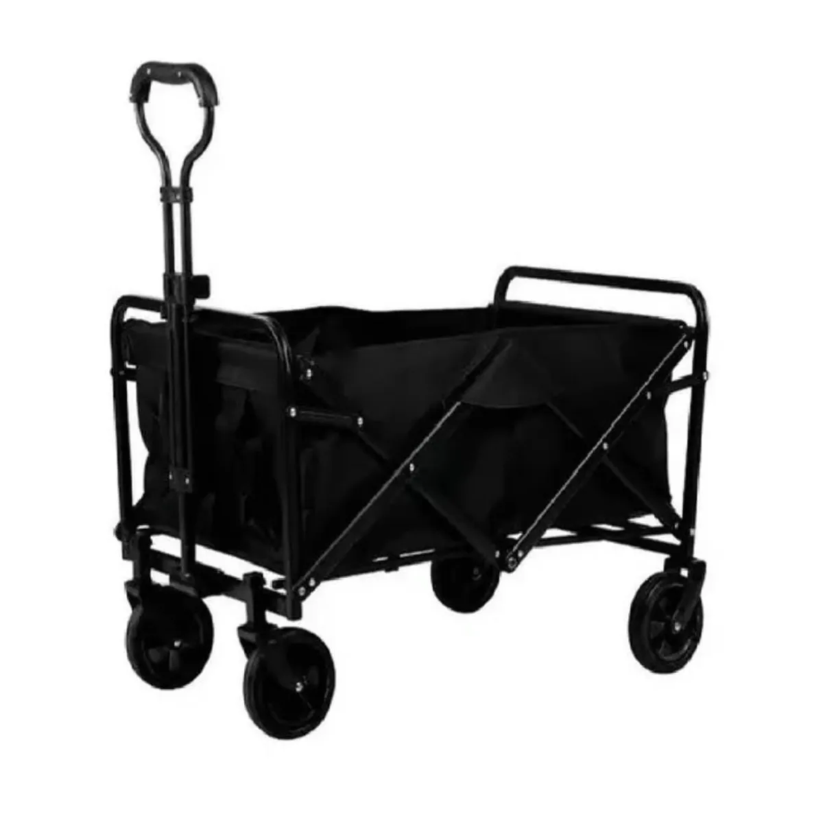 ANGELES DEL HOGAR - Carrito Para Compras Plegable Ideal Para El Camping Pro Max Color Negro
