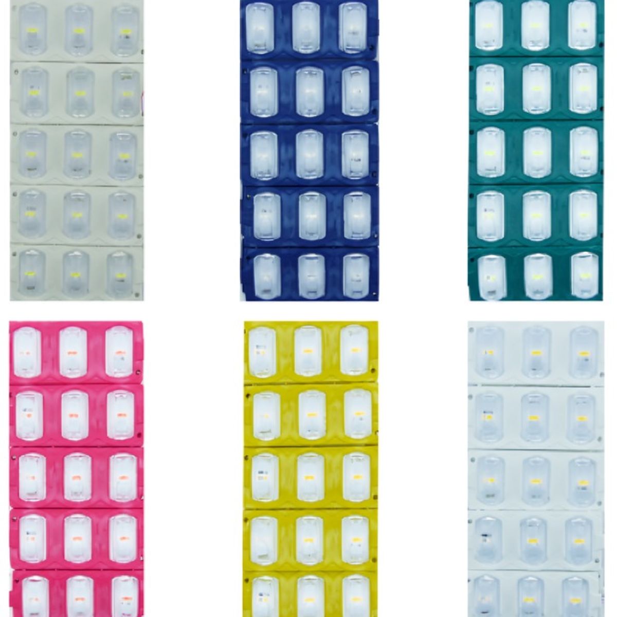 OEM - TIRA LED PLACA X 3 LED LUPA SET X 10 PCS CON ADHESIVO