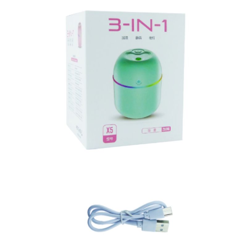 OEM - HUMIDIFICADOR MOD.X5 RGB LED MULTICOLOR 260 ML