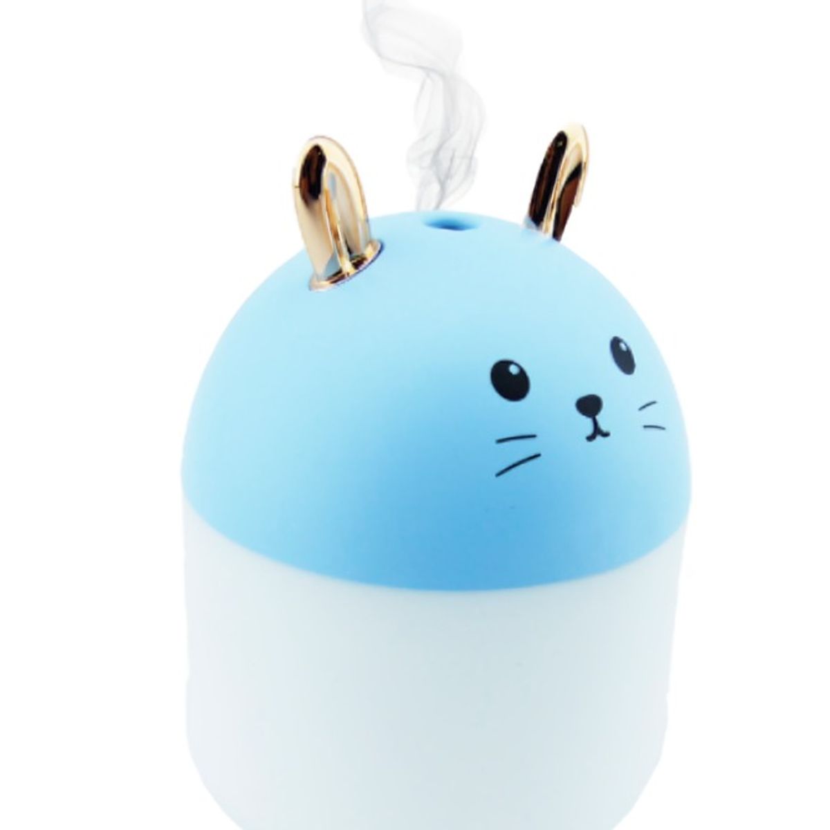OEM - HUMIDIFICADOR MOD.GATITO CON LED 250ML RECARGABLE  CELESTE