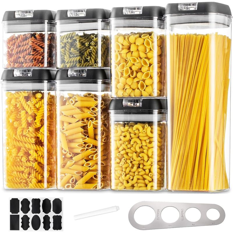 GENERICO - Set De 7 Contenedores Herméticos De Plástico Cocina