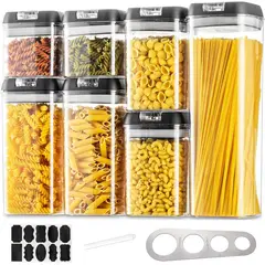 GENERICO - Set De 7 Contenedores Herméticos De Plástico Cocina