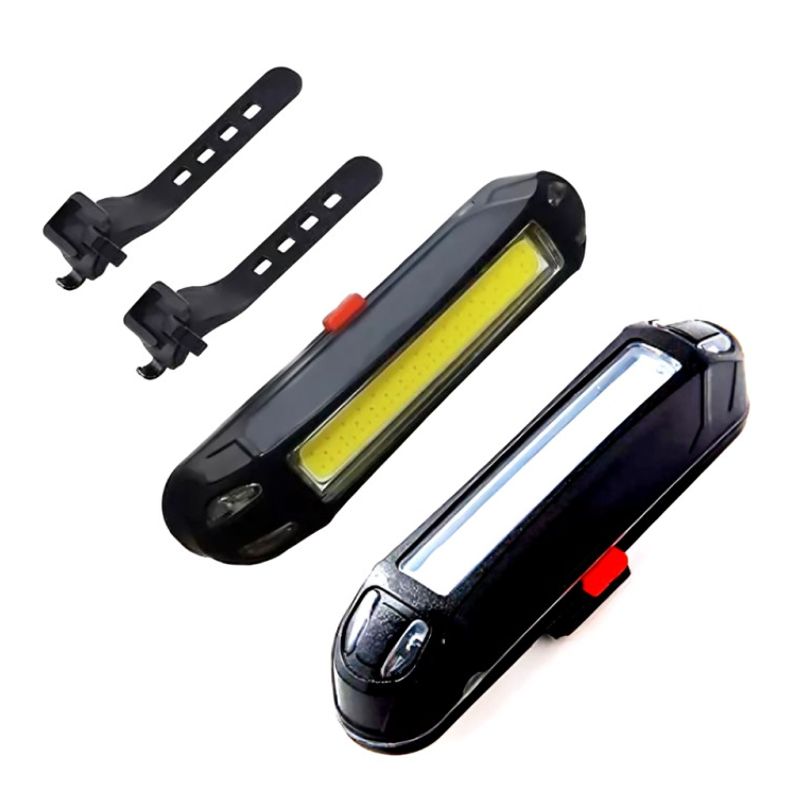 OEM - SET LUZ BICI DELANTERA Y TRASERA LED COB MÍTICAL