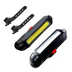 OEM - SET LUZ BICI DELANTERA Y TRASERA LED COB MÍTICAL EFECTOS