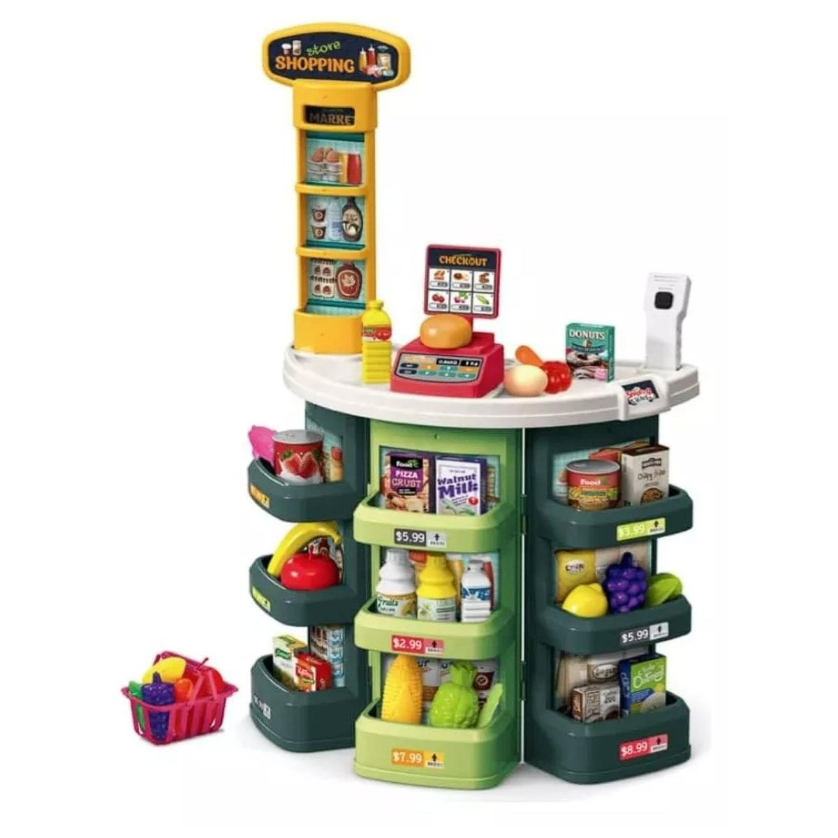 GENERICO - Juguete Set Supermercado Con 44 Piezas Sonidos Infantil