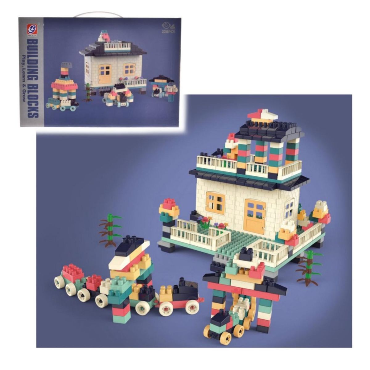 GENERICO - Juguete Set De Bloques Armables 228 Piezas Infantil