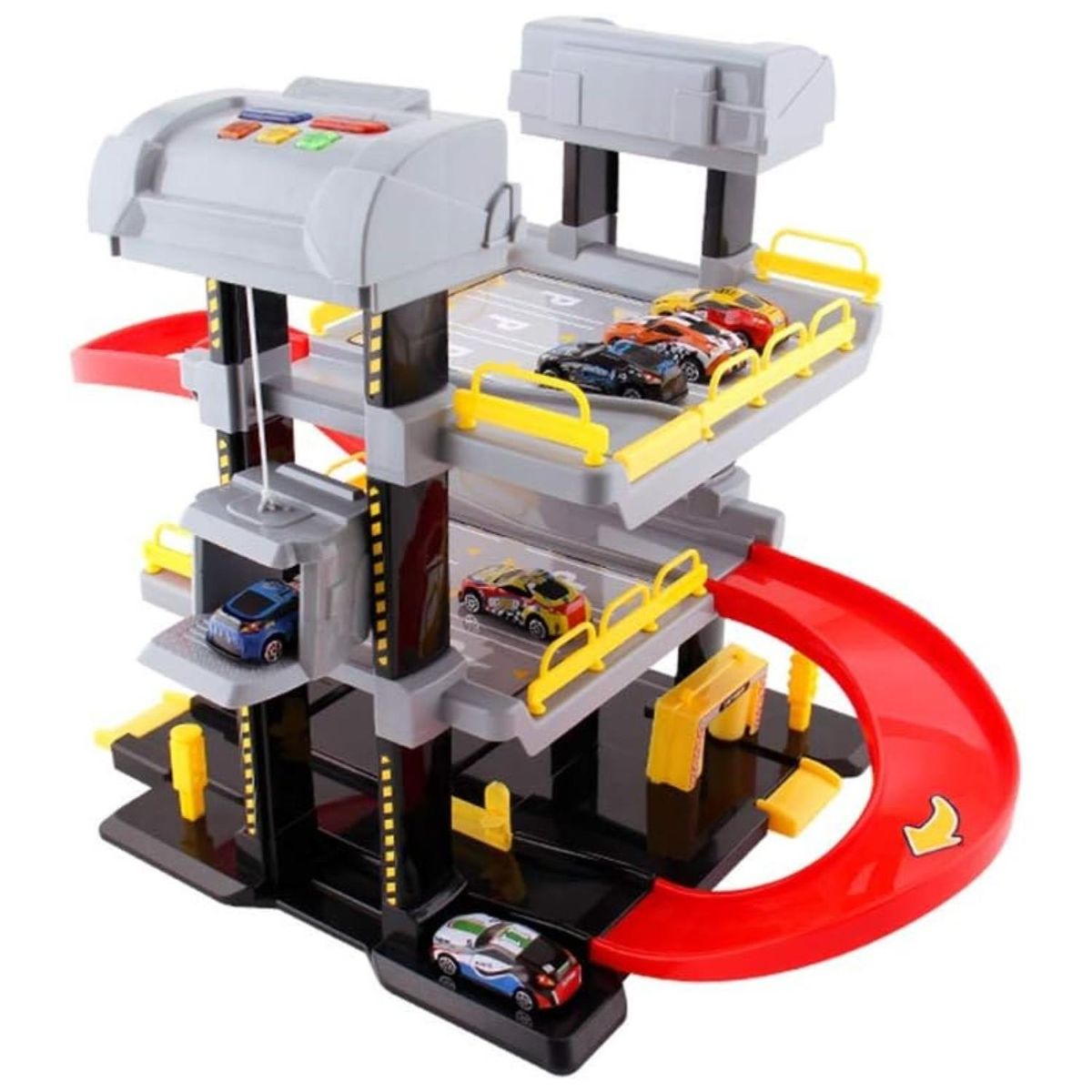 GENERICO - Juguete Pista Estacionamiento 3 Niveles Con Autos Infantil