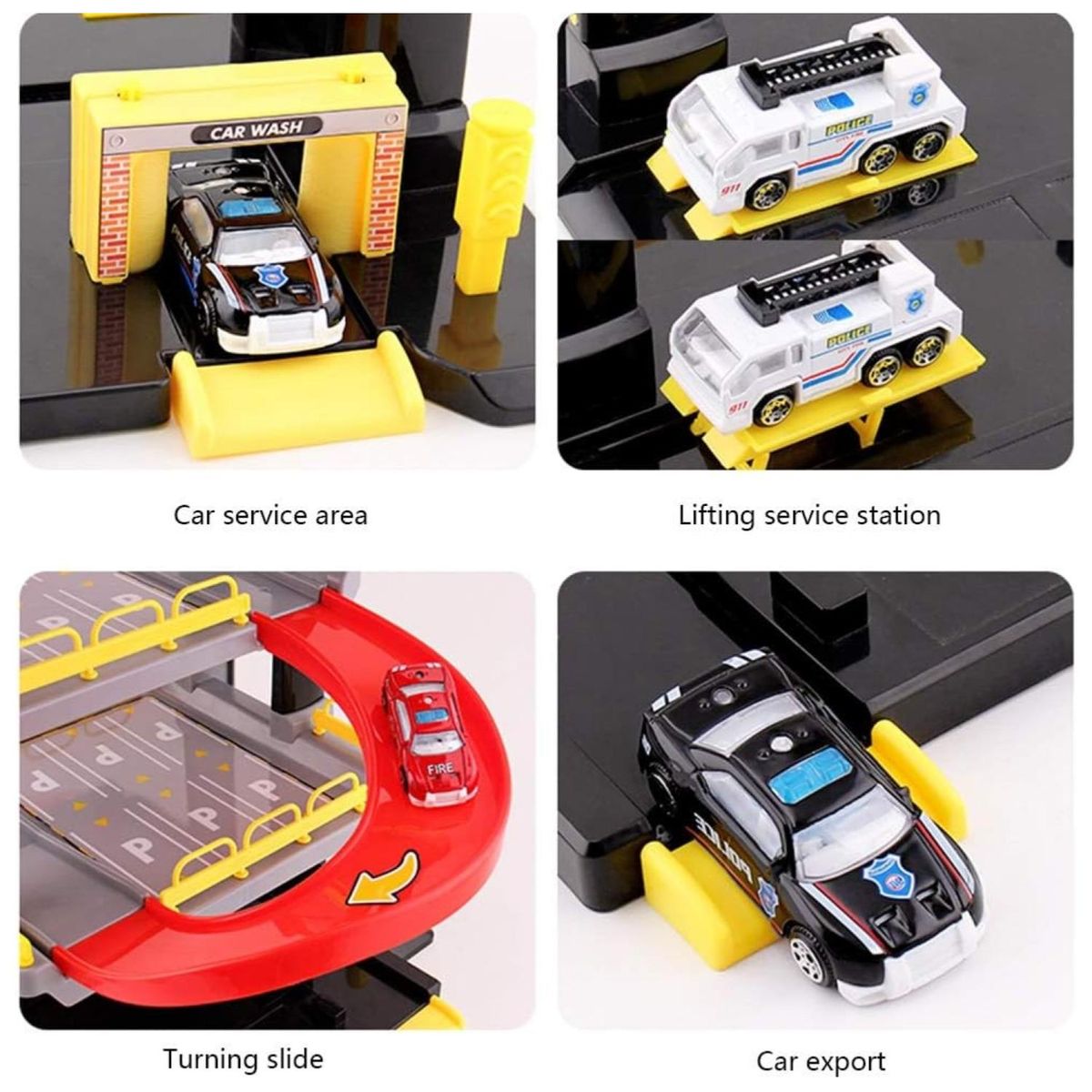 GENERICO - Juguete Pista Estacionamiento 3 Niveles Con Autos Infantil