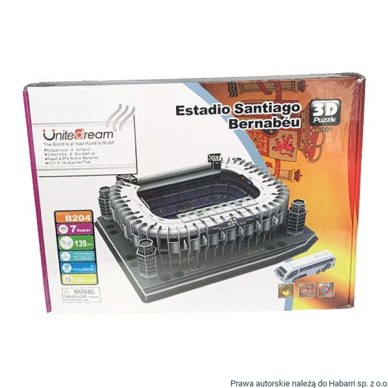 GENERICO - Puzzle 3d Santiago Bernabeu Stadium