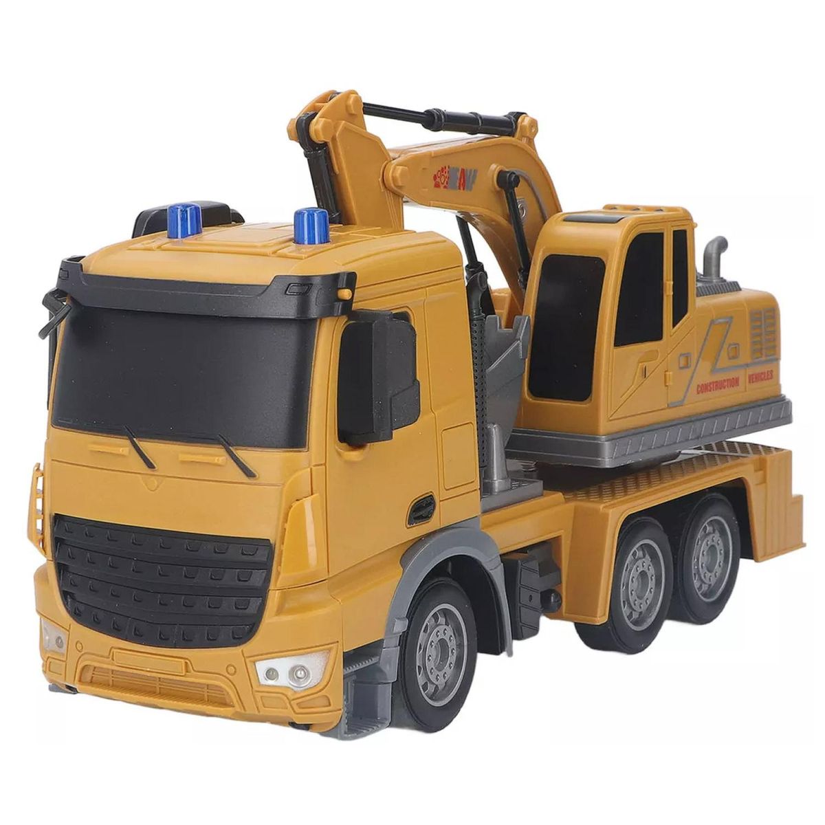 GENERICO - Juguete Camion Excavadora A Control Remoto Amarillo Infnatil