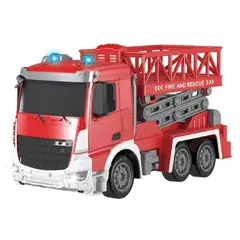 GENERICO - Juguete Camion De Bomberos A Control Remoto Rojo Infantil