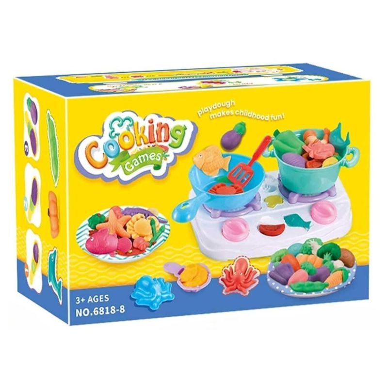 GENERICO - Juguete Set Plasticina Estufa Con Accesorios De Cocina