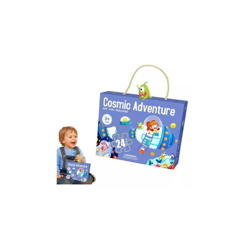 GENERICO - Rompecabezas De 24pcs Aventura Cósmica Didactico Niños