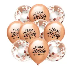 GENERICO - Globos team bride pack confetti rose gold
